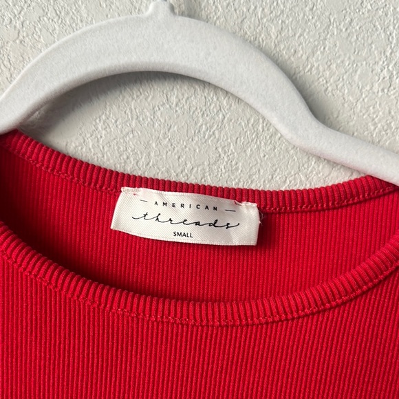 Red Cut-Out Ruched Dress - Picture 2 of 2